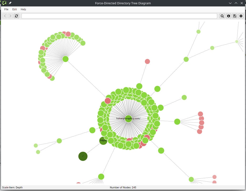 Force-Directed Directory Tree Diagram